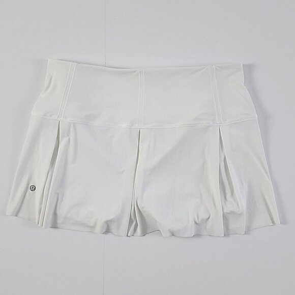 Lululemon Lost In Pace Skort Skirt White Flowy Lightweight Size 10 Regular - Picture 8 of 15